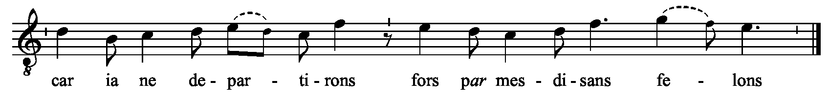 Refrain musical notation